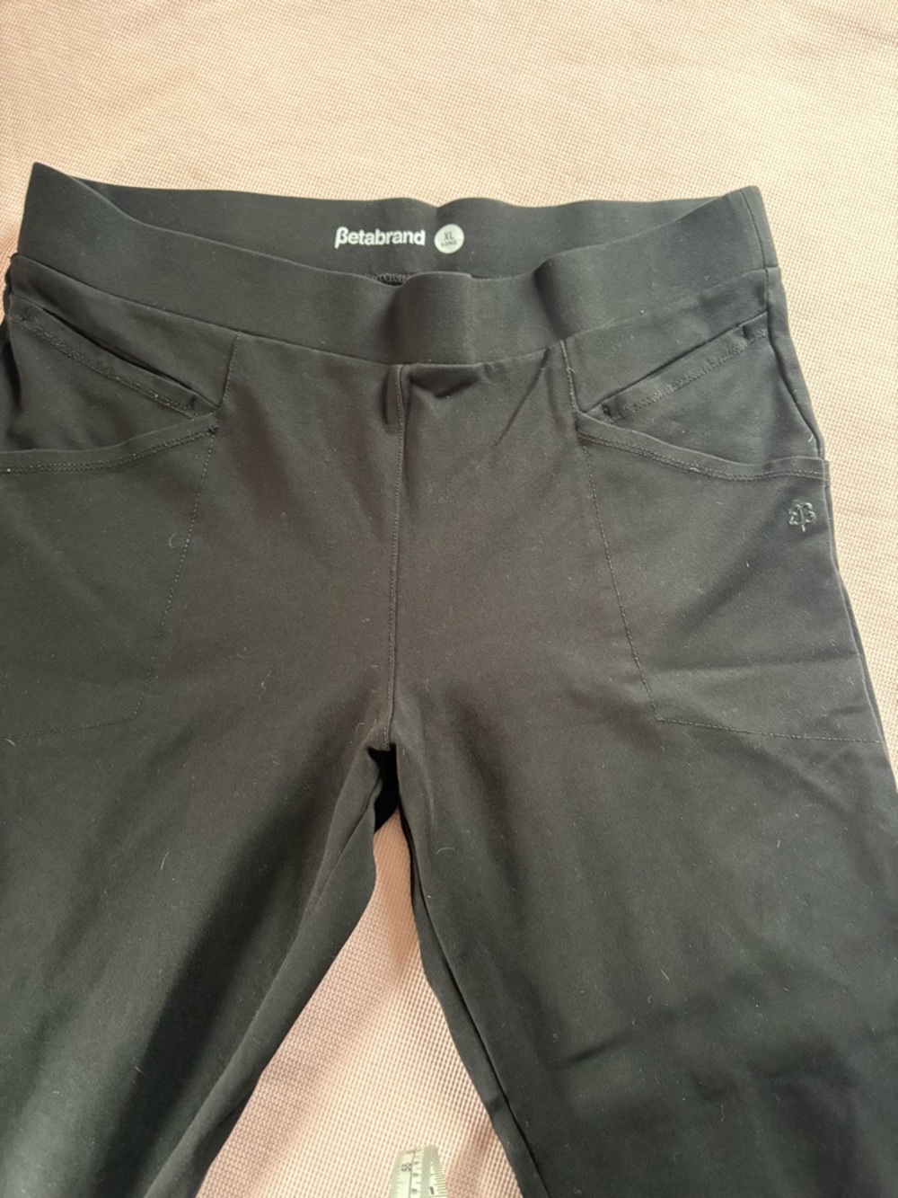 Betabrand TALL Black Straight Leg Stretch Pant Yoga Pant Trousers XL Long - Picture 2 of 5